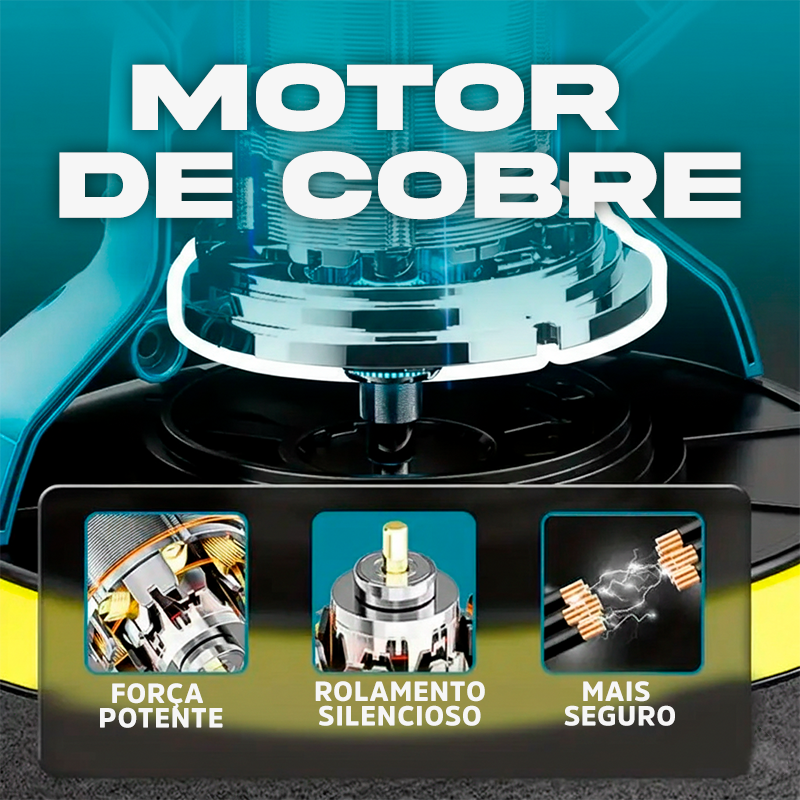 [LEVE 2 PAGUE 1] Lixadeira Politron Profissional 3 em 1 Sem Fio + BRINDE: Bolsa de Ferramentas Multitarefas