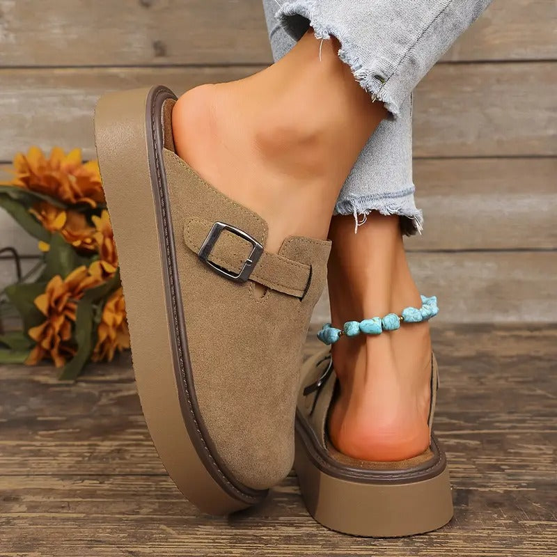 [LEVE 2 PAGUE 1] Lunna Comfort - Sapato de Camurça com Palmilha Anatômica + Brinde Mochila