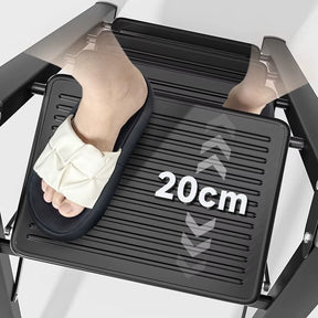 [LEVE 2 PAGUE 1] Escada Carbon Profissional, Pés 100% Antiderrapante + BRINDE: Bolsa de Ferramentas